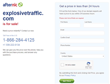Tablet Screenshot of explosivetraffic.com